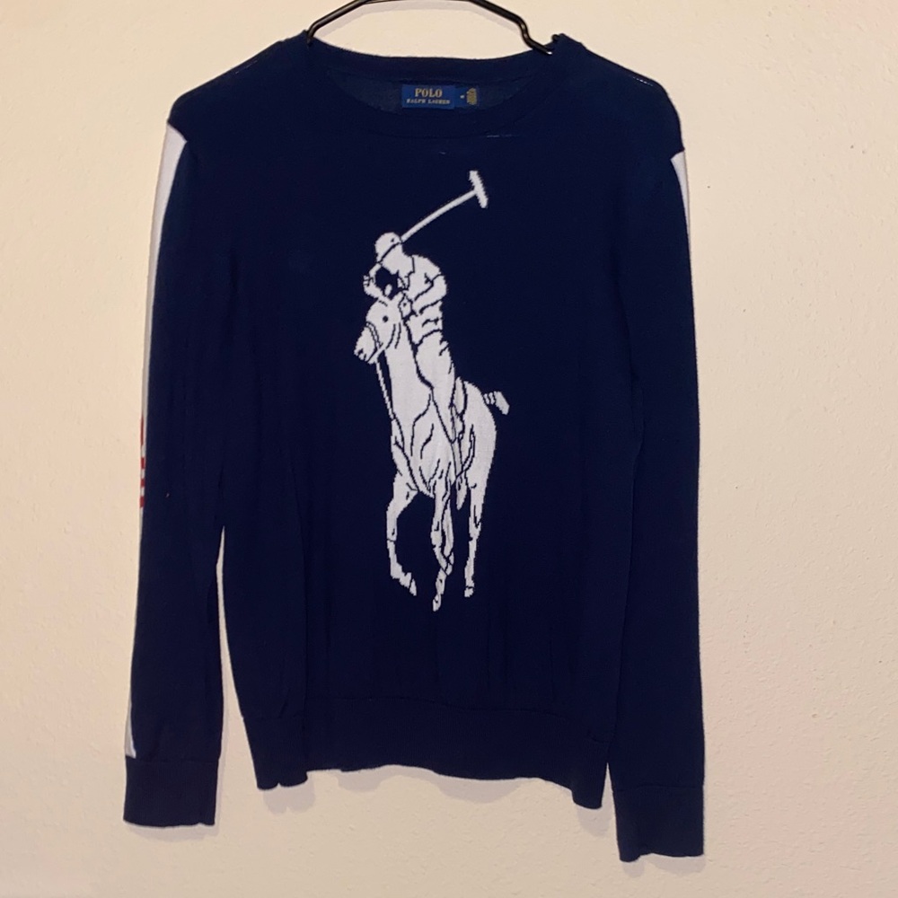 Polo by Ralph Lauren Men's Blue Crewneck Sweater